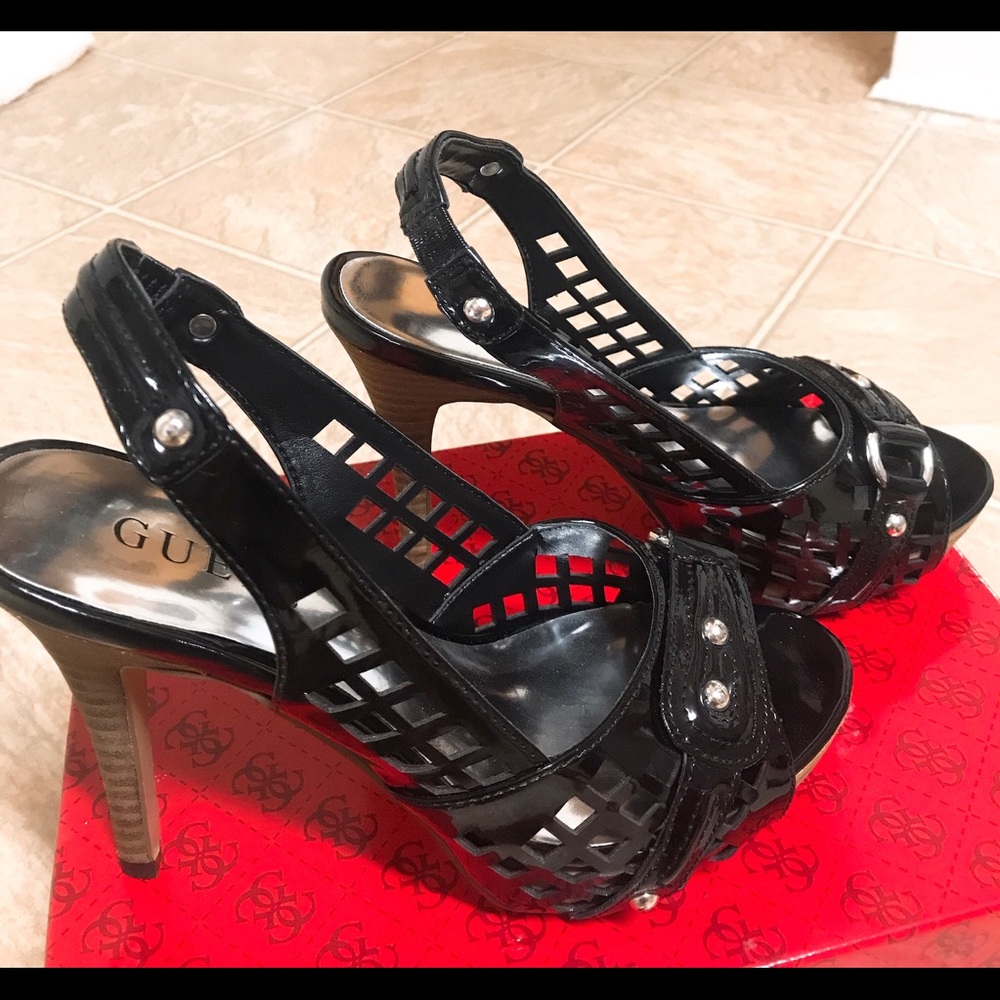 GUESS Birdy Black Heels